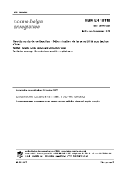 NBN EN 15115:2007
