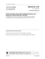 NBN EN ISO 13709:2003