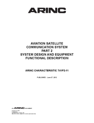 ARINC Characteristic 741P2-11:2012