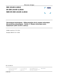 NBN EN ISO 23145-2:2016