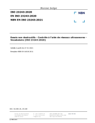 NBN EN ISO 23243:2021