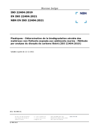 NBN EN ISO 22404:2021