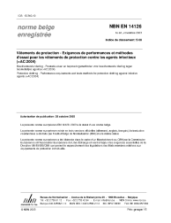 NBN EN 14126:2003
