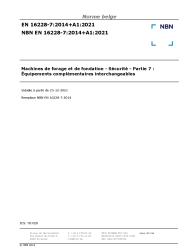 NBN EN 16228-7:2014+A1:2021