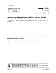 NBN EN 725-12:2001