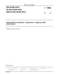 NBN EN ISO 20109:2017