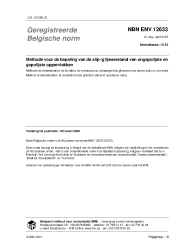 NBN ENV 12633:2003