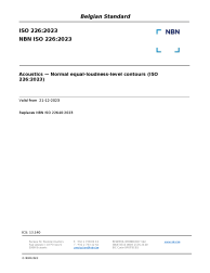 NBN ISO 226:2023