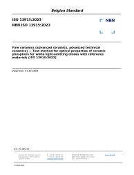 NBN ISO 13915:2023