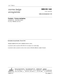 NBN EN 1562:2012