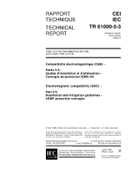 IEC TR 61000-5-3:1999