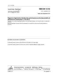 NBN EN 15725:2010