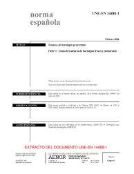 UNE-EN 14488-1:2006 (R2010)