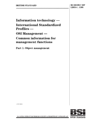 BS ISO/IEC ISP 12059-1:1995
