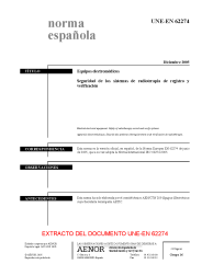 UNE-EN 62274:2005