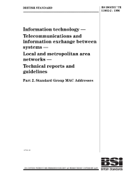 BS ISO/IEC TR 11802-2:1996