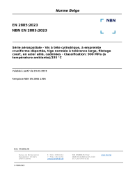 NBN EN 2885:2023