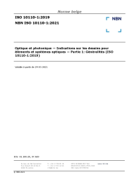 NBN ISO 10110-1:2021