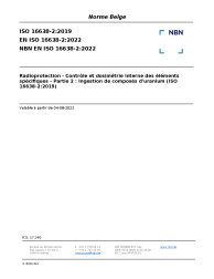 NBN EN ISO 16638-2:2022
