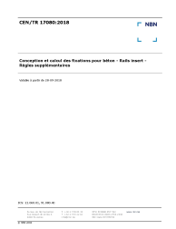 CEN/TR 17080:2018