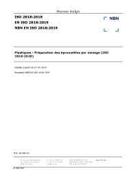 NBN EN ISO 2818:2019
