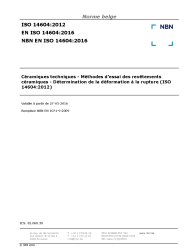 NBN EN ISO 14604:2016