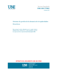 UNE-ISO 37002:2021