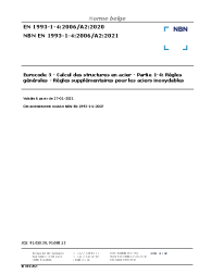 NBN EN 1993-1-4:2006/A2:2021