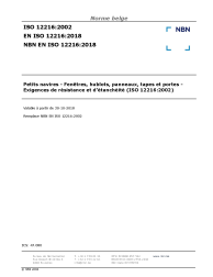NBN EN ISO 12216:2018