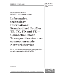BS ISO/IEC ISP 10609-1:1992