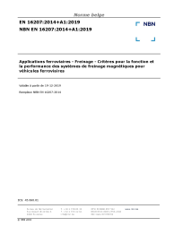 NBN EN 16207:2014+A1:2019