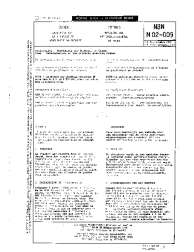 NBN M 02-009:1977