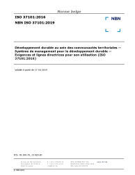 NBN ISO 37101:2019