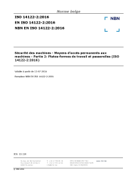NBN EN ISO 14122-2:2016