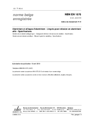 NBN EN 1676:2010