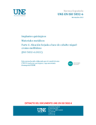 UNE-EN ISO 5832-6:2022