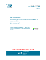 UNE-EN ISO 15184:2020
