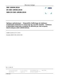 NBN EN ISO 10938:2016