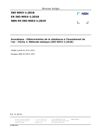 NBN EN ISO 9053-1:2019