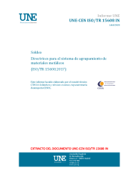 UNE-CEN ISO/TR 15608:2020 IN