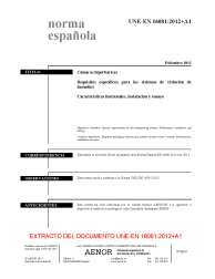 UNE-EN 16081:2012+A1:2013 (R2017)