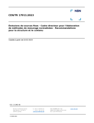 CEN/TR 17911:2023