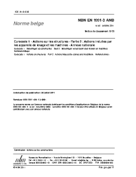NBN EN 1991-3 ANB:2011