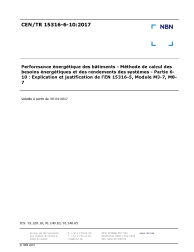 CEN/TR 15316-6-10:2017