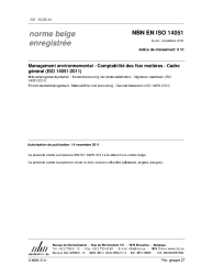 NBN EN ISO 14051:2011