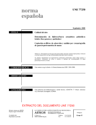 UNE 77250:2001 (R2016)