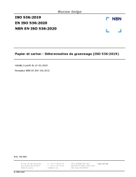 NBN EN ISO 536:2020