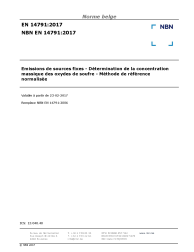 NBN EN 14791:2017