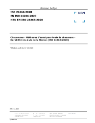 NBN EN ISO 24266:2020