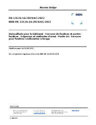 NBN EN 13126-16:2019/AC:2022